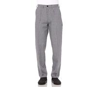 Chef Works Pantalones de chef básicos para hombre, cuadros pequeños, 36