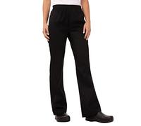Chef Works - Pantalones de chef holgados esenciales para mujer, Negro, 3X-Large