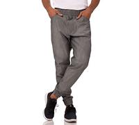 Chef Works Pantalones de Chefs para Hombre, diseño de Rayas Blancas y Negras, XL