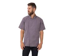 Chef Works Springfield - Abrigo de Chef para Hombre, Morado (, L