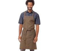 Chef Works Unisex Uptown Cross-Back Bib Apron