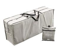Chefarone Bolsa Impermeable para Cojines de jardín - Protege Cojines Sofas - Cojines para sillas y Muebles de Jardin - Tela Poliester Gruesa - XL - 125 x 50 x 32 cm - con Bolsa de Transporte y asa