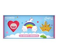 Chefclub Kids - Kit cortador de galletas para niños, galletas encantadas: corazón, arco iris y corona