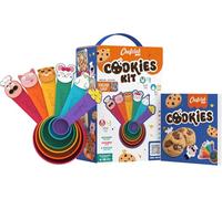 Chefclub Kids - Kit de iniciación a las galletas para niños - Recetario + Utensilios + Cortadores de galletas - Aprende a cocinar divirtiéndote - Actividad deliciosa y divertida - A partir de 4 años