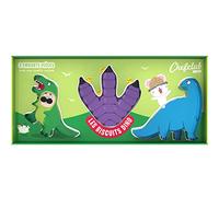 Chefclub Kids- Kit Cortador de galletas Dinosaurio para niños - Galletas Dino - Tiranosaurio, huella de pata y diplodocus