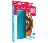 Chefclub Kids - Molde de Madeleine Gigante XXL 26 cm - Cocina y hogar - Molde de silicona con más de 10 recetas incluidas en Ebook, azul
