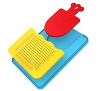 Chefclub Kids - Tabla de cortar infantil 3 en 1 para niños - Antideslizante, ergonómica y segura - Aprender a cocinar de forma divertida - Accesorio educativo y resistente - Desde 4 años