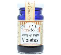 Chefdelice - Aroma en Pasta Violetas - Concentrado Aromático que Proporciona Sabor y Color Violeta - Ideal para Reposteria - 50 Gramos