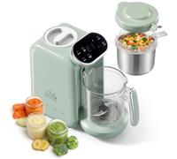 Chefhandy Procesador de Alimentos Bebé, Robot de Cocina Bebe para 5 en 1, Licuadora Bebe con Calentador de Leche, Mezcla Automática y Manual, multifuncional para todas las etapas del bebé (Verde)