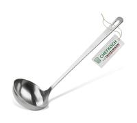 Chefkoch Cuchara - Para servir y servir sopas y guisos, acero inoxidable de aspecto mate - Cuchara sopera apta para lavavajillas