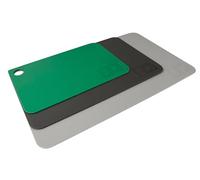 Chefkoch - Juego de alfombrillas de corte en verde/gris/gris claro: alfombrillas codificadas por colores para diferentes alimentos, protege superficies de trabajo y mesas, mejora la higiene de la