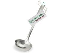 Chefkoch trifft Fackelmann - Cucharón prémium de acero inoxidable, 31 cm, apto para lavavajillas, mango ergonómico, ideal para sopas y guisos
