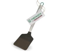 Chefkoch trifft Fackelmann - Espátula de alta calidad de acero inoxidable con silicona, resistente al calor hasta 230 °C, apta para lavavajillas, ideal para sartenes revestidas