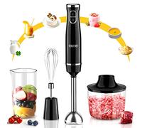 CHeflee MultifuncióN 5 En 1Batidora De Mano 800W Batidora De InmersióN Profesional,Vaso Medidor De 600 Ml, Batidor, Batidoras