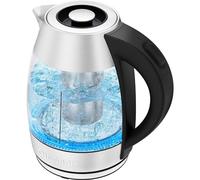 Chefman Easy-Steep Electric Tea Kettle with Infuser for Loose Leaf Tea, 1.8-Liter Electric Tea Kettles Automatic Shut Off, LED Lights, Boil-Dry Protection, Hot Water Electric Kettle for Boiling Water