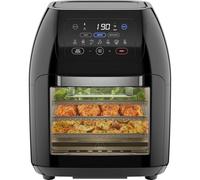 CHEFMAN Multifunctional Digital Air Fryer+ Rotisserie, Dehydrator, Convection Oven, 17 Touch Screen Presets Fry, Roast, Dehydrate, Bake, XL 10L Family Size, Auto Shutoff, Large Easy-View Window, Black