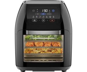 CHEFMAN Multifunctional Digital Air Fryer+ Rotisserie, Dehydrator, Convection Oven, 17 Touch Screen Presets Fry, Roast, Dehydrate, Bake, XL 10L Family Size, Auto Shutoff, Large Easy-View Window, Black