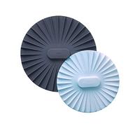 Chef'n Cover Set Juego de Fundas universales (9" y 11"), Silicona, Azul/Gris