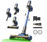 CHEFREE Aspirador sin Cable Anti-Enredo 48Kpa, 50min, Luz Verde Delantera, 2.2KG ErgoLite™ para Articulaciones, Filtro H11 para Alergias, Ideal para Suelo Duro, Alfombras y Mascotas