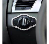 CHEFRU Cubierta Decorativa Compatible con para Q5 A4 B8 2009 2010 2011 2012 2013 2014 2015 2016 Botones Control Interruptor Faros Coche Botones Control Decoración Marco Calcomanías Adhesivas