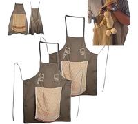 Chef's Prank Apron, Works Apron for Prank Adult Hilarious Creative Prank Aprons,Delantal de Chef Humorístico Hombre, Delantales Cocina Fantasía Sorpresa Hiding In The Pocket Funny Gifts, Paquete de 2
