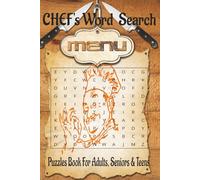 CHEF's Word Search: Puzzles Book for Adults, Seniors & Teens