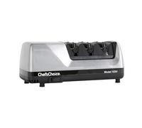 Chef'sChoice 0101508 Trizor XV EdgeSelect Cuchillo eléctrico profesional Cuchillos rectos y dentados Abrasivos de diamante Sistema de afilado patentado, acero inoxidable, gris