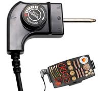 CHEFZOCO Cable Plancha de Asar, Cable Termostato para Plancha Eléctrica, Enchufe Termostato Cocina, Enchufe Eléctrico Planchas de cocina, Rango temperatura de 0 a 280°, 250V 10A 2000W, 1 Metro