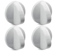 CHEFZOCO Manija perilla mando para Horno Teka, Perilla placa de vitrocerámica Teka, Perillas de Cocina Teka, Manija cocina de gas Teka, Eje 5.5 mm, Diámetro 42 mm, Color Blanco, 4 unidades