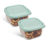 CHEFZOCO Recipientes para alimentos, Botes de cocina, fiambrera infantil, Fiambrera de plástico, Libre de BPA, Apto para microondas y Frigorífico, Capacidad 300 ml, Pack 2 fiambreras, Color Aleatorio