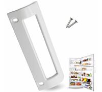 CHEFZOCO Tirador Puerta frigorífico, Mango frigorífico, Asa Nevera, Código original 093613, Distancia entre agujeros 16cm, Longitud del tirador 19,5cm, Compatible con Balay, Bosch, Blanco