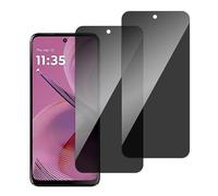chejuza Privacy - Protector de pantalla para Motorola Moto G55 [2 unidades], dureza 9H, cobertura completa anti espía de cristal templado, HD protección de pantalla