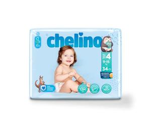 Chelino Fashion & Love Pañales infantiles Talla 4 (9-15 kg), 34 unidades