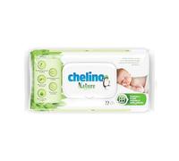 Chelino Nature Toallitas para Bebé - Alta proporción de Agua con Aloe Vera PH Neutro Textura Cremosa y Suave - 72 Unidades