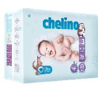 Chelino Pañales Talla 3 4-10 KG 36 uds