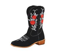 Chelsea Boots Botines cortos para mujer, botines negros mocasines ligeros, zapatos de invierno, anchos, botas de invierno, cortas, botines de vaquero, botas de vaquero, botas de piel negra, Negro
