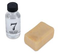 Chelsea Classic Studio mini 2-Pack brush Cleaner Set, Includes Lavender Brush Cleaner and Lavender & Olive Oil Brush Soap (89285)