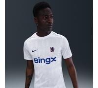 Nike - Camiseta oficial Chelsea FC Pre-Match 2025-2026, Unisex, White-Pure Platinum-Rush Blue Full Sponsor-Hm, 2XL