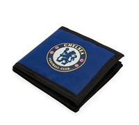 Chelsea FC - Cartera de Tela con Cierre Adhesivo (11 x 10cm) (Azul/Negro)