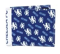 Chelsea FC Icon - Cartera (11 x 9 cm), color azul y blanco, Azul y blanco., 11cm x 9cm