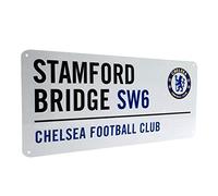Chelsea FC - Letrero metálico diseño de calle (Talla Única) (Blanco)
