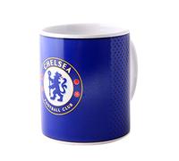 Chelsea FC Official - Taza de cerámica con escudo y diseño degradado (Talla Única) (Azul)