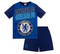 Chelsea FC - Pijama corto para niños, regalo oficial de fútbol, Texto azul, 4-5 años