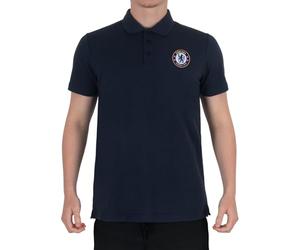 Chelsea FC - Polo Oficial para Hombre - con el Escudo del Club - Azul Marino - Large