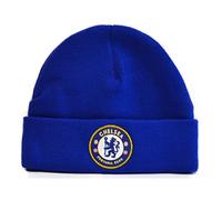 Chelsea FC Royal Blue - Gorro de invierno con diseño de escudo oficial de fútbol