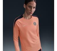 Chelsea FC Strike Special Edition Camiseta con cuello redondo de tejido Knit Nike Dri-FIT - Mujer - Naranja L (EU 44-46)