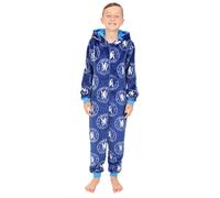 Chelsea Football Club - Pijama de forro polar para niños, todo en uno, azul, 11-12 Años