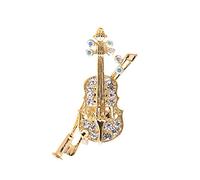 chelseachicnyc Tiny Jewel violín y arco de cristal broche Pin