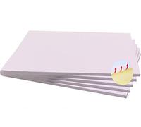 CHELY INTERMARKET Cartón Pluma 100x140 CM Adhesivo 5 MM Blanco Pack 5 Unidades Autoadhesivo Para Maquetas Manualidades Rotulación Diseño Escolar Proyectos Cartelería Presentaciones Decorativas Fácil