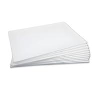 CHELY INTERMARKET Cartón Pluma 50X70 CM Adhesivo 5 MM Blanco Pack 12 Unidades Autoadhesivo Para Maquetas Manualidades Rotulación Diseño Escolar Proyectos Cartelería Presentaciones Decorativas Fácil